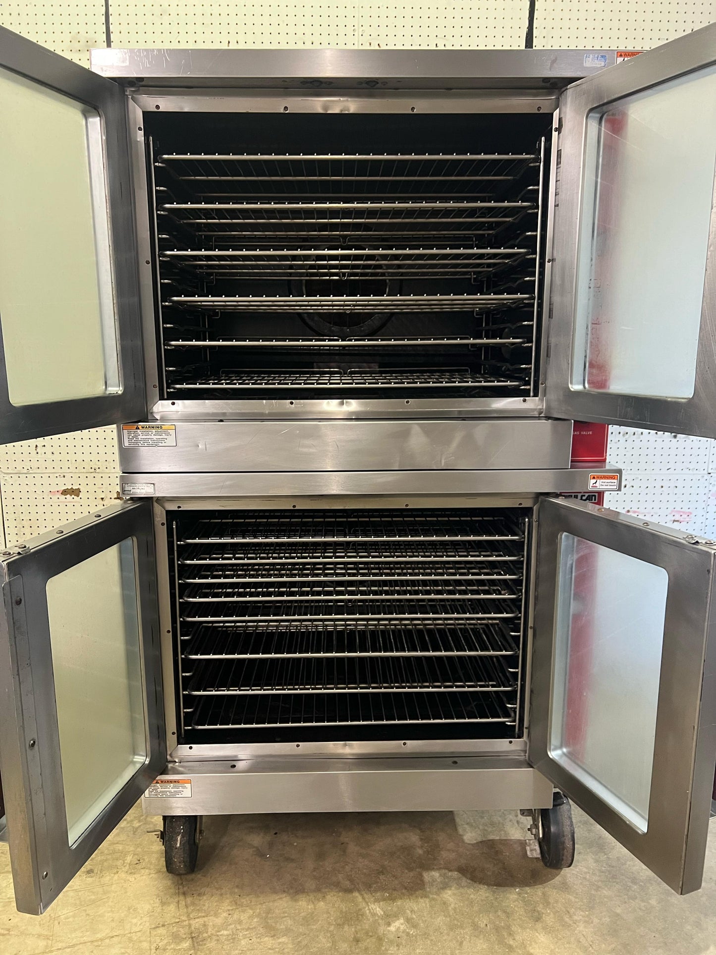 Used Vulcan GCO4S Natural Gas Double Stack Convection Oven