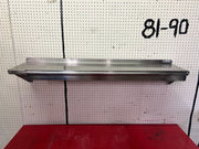 Used 54" X 12" Stainless Steel Shelf with Ticket Rail