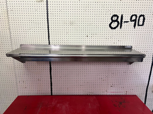 Used 54" X 12" Stainless Steel Shelf with Ticket Rail