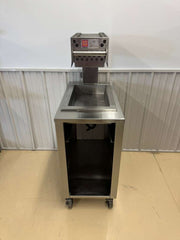Used Marshall CZ3 Fryer Dump Station Warmer with Cart and Casters 120V