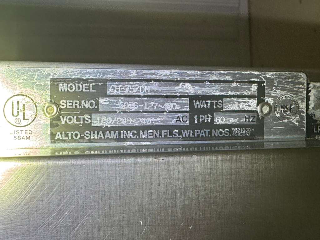 Used Alto Shaam CH75/DM Electric Cook and Hold Oven 120/208V