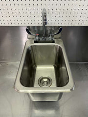 Used 12"x 18.5" Stainless Steel Hand Sink with Faucet