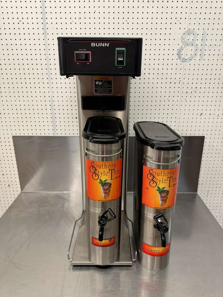 Used Bunn 36700.0013 TB3Q 3 Gallon Iced Tea Brewer with 2 Dispensers  120V