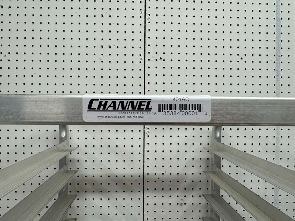 Used Channel 20 Slot Sheet Pan Rack on Casters