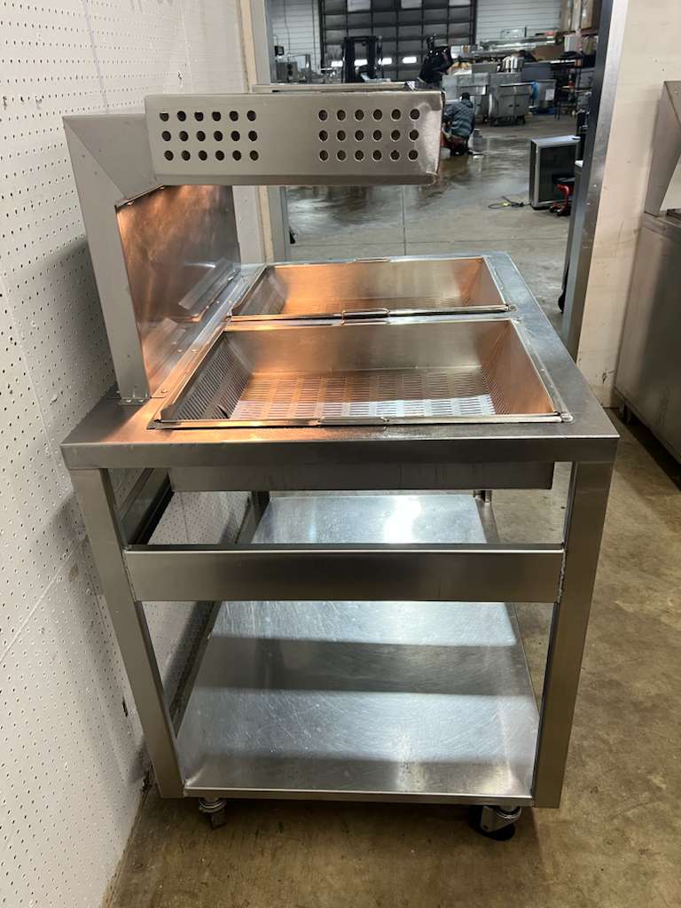 Used Marshall 145486SS Commercial Stainless Deep Fryer Warming Dump Station 120V - FG