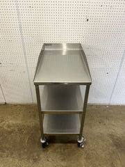 Used 18" X 30" Stainless Steel Equipment Stand with Casters - FG