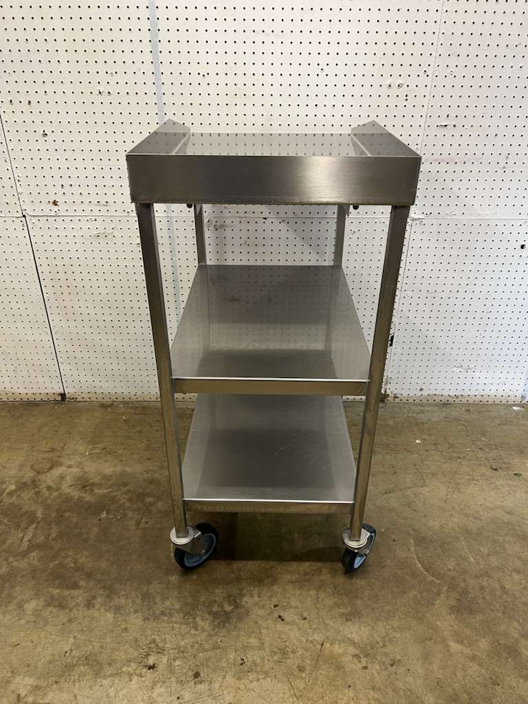 Used 18" X 30" Stainless Steel Equipment Stand with Casters - FG