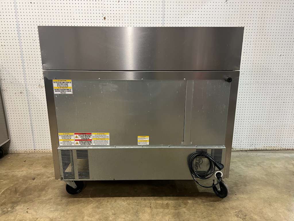 Used 48" Beverage Air SPE48HC-12 Sandwich/Salad Prep Table w/ 2 Doors - FG