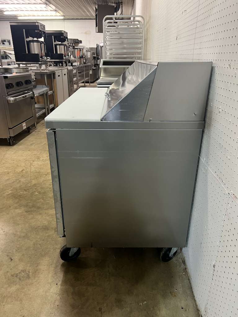Used 48" Beverage Air SPE48HC-12 Sandwich/Salad Prep Table w/ 2 Doors - FG