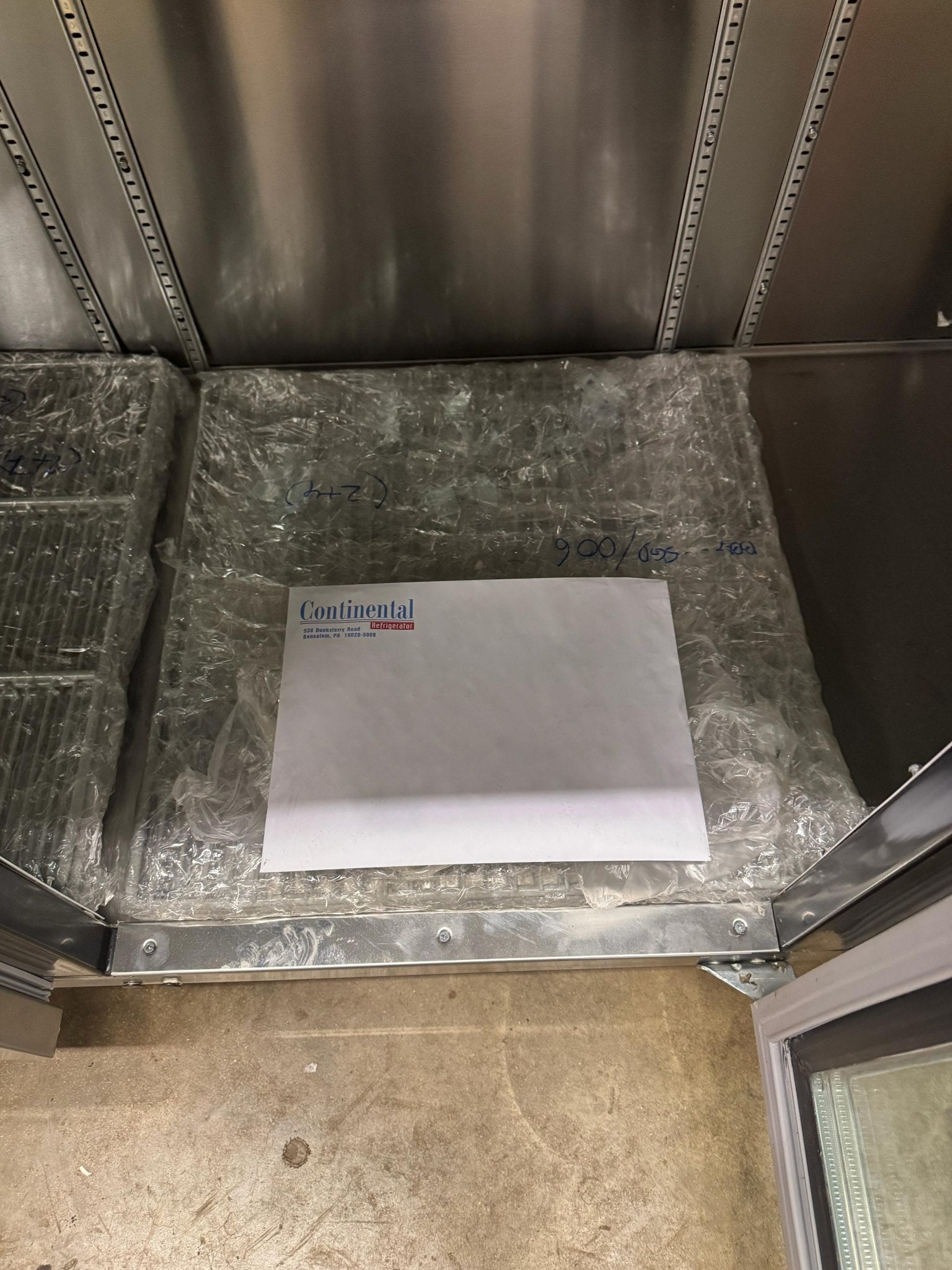 New 79" Continental BB79NSSG Stainless Glass Door Back Bar Refrigerator 115V - Falcon Restaurant Supply - 4