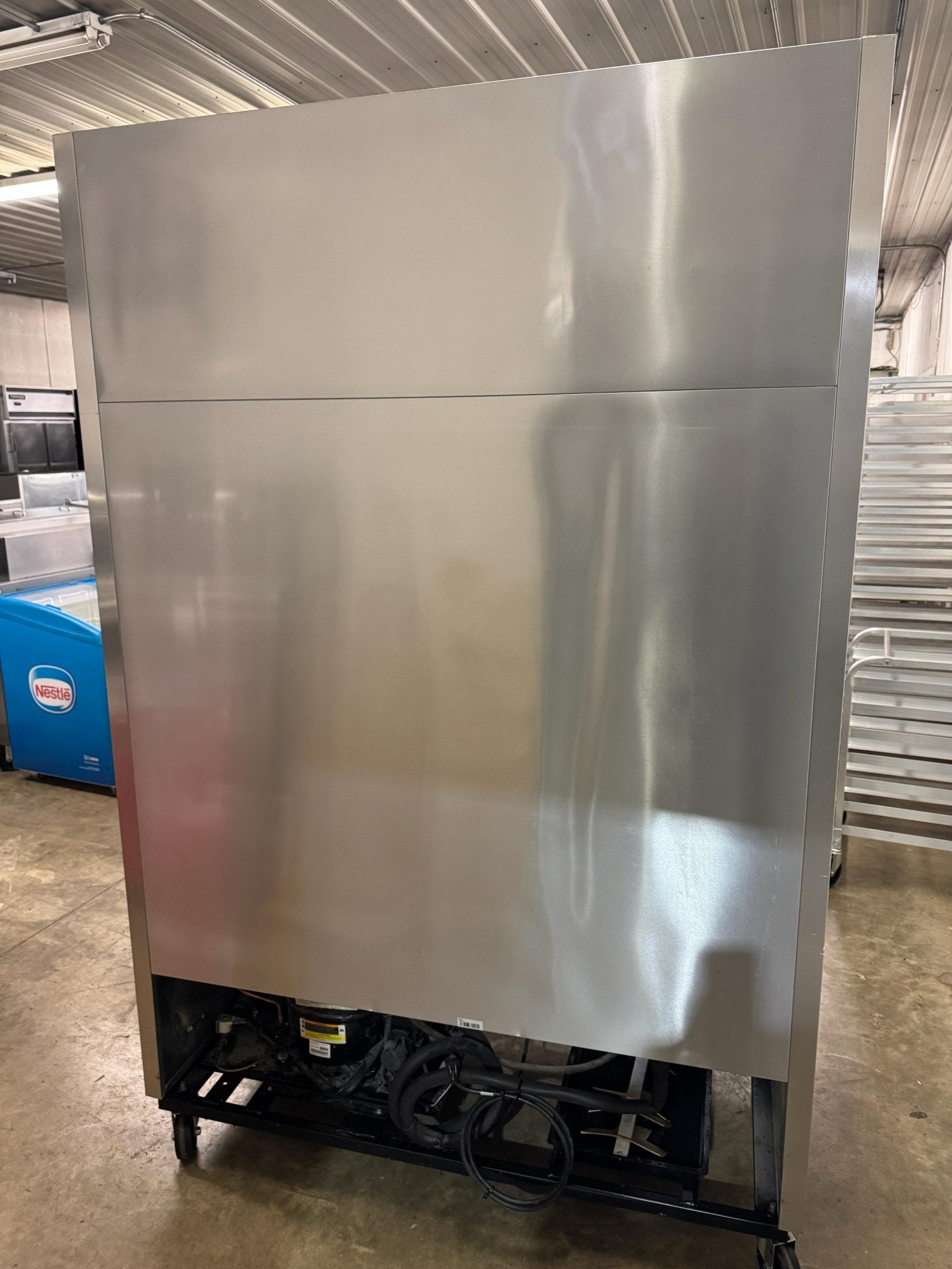 Used 2016 True T - 49F Stainless 2 Door Solid Door Reach - In Freezer 120V - Falcon Restaurant Supply - 4