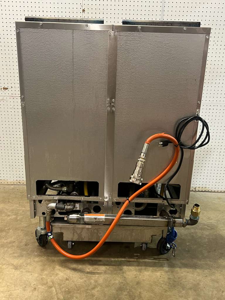 Used 2024 Pitco SG14RS-2FD NG Fryer with (2) 50 lb. Frypots and Filter Drawer - 110,000 BTU - TH1