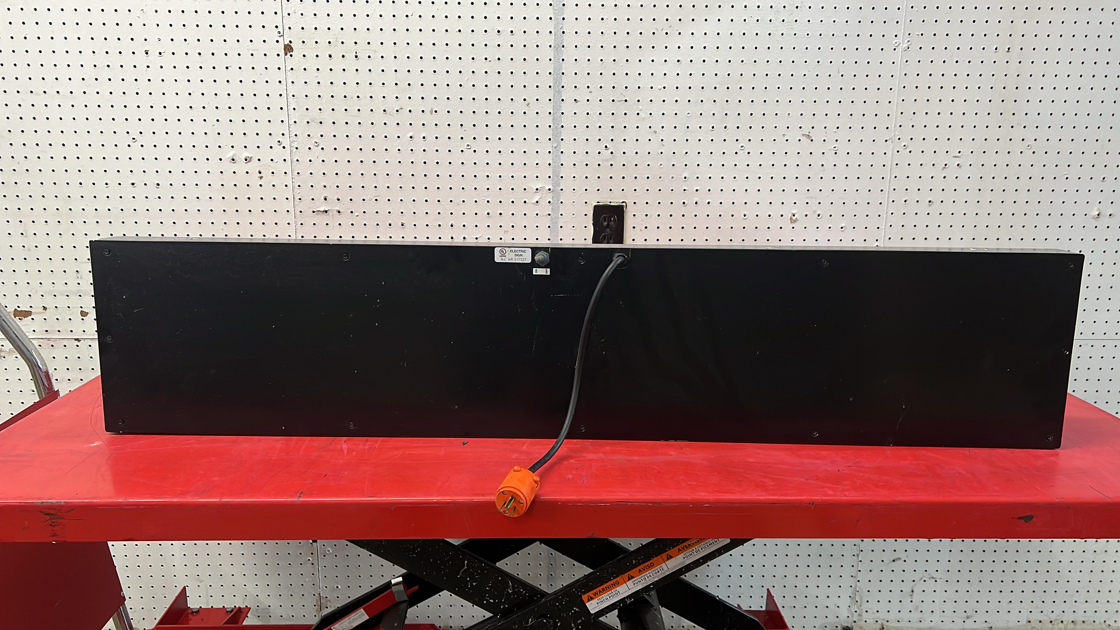 Used 50"x 10.25" Light Up Milkshakes Sign 115V - FG