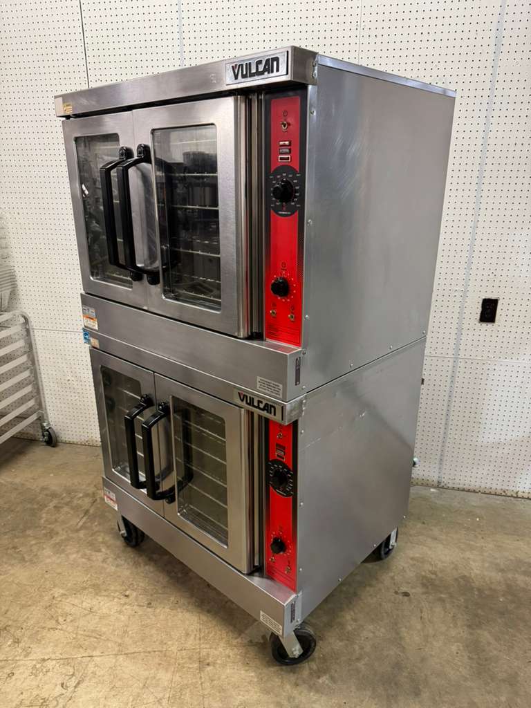 Used Vulcan VC4GD-11D1 Double Deck Natural Gas Convection Oven