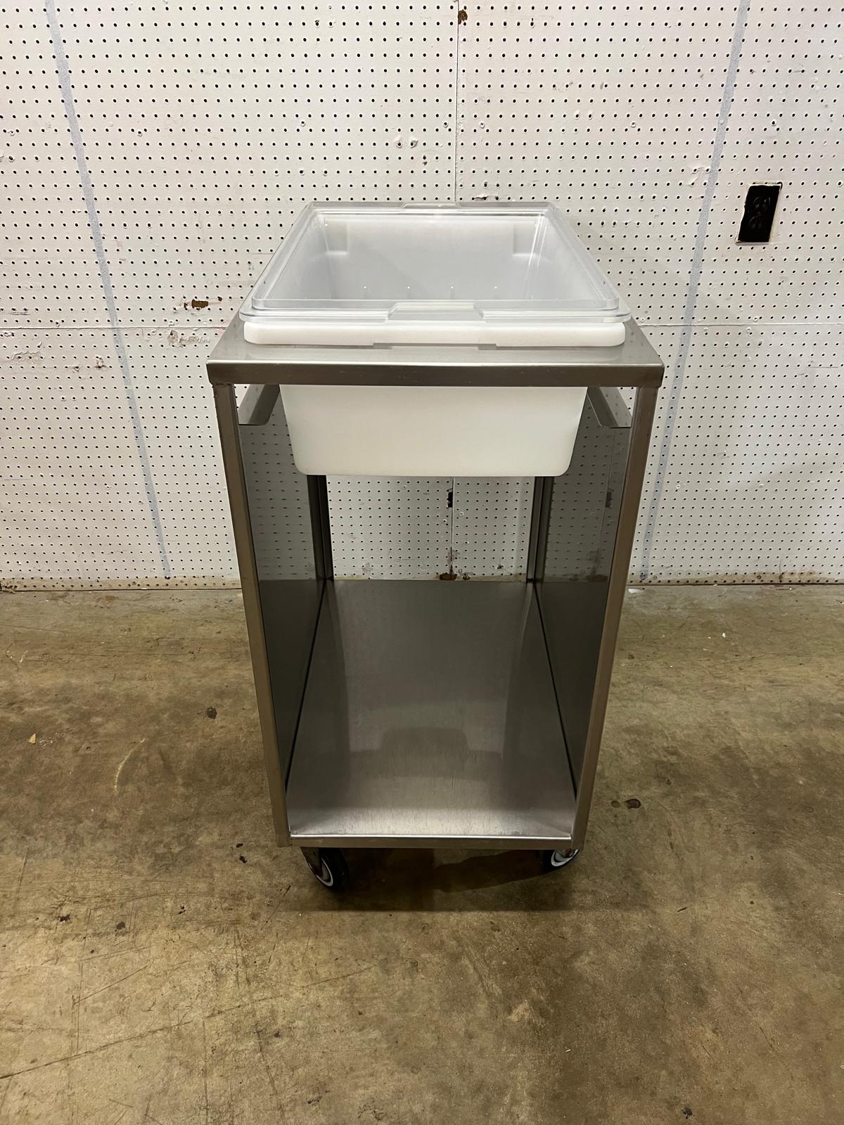 Used Stainless Steel Mobile Breading Station on Casters - FG