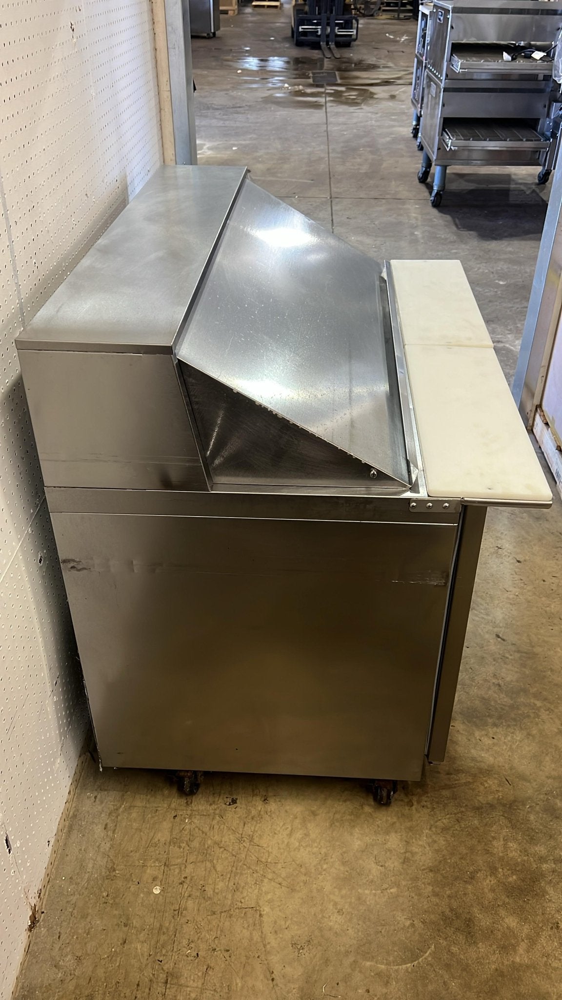 Used 48" Traulsen UPT4818 - LR 2 Door Refrigerated Sandwich Prep Table - FG - Falcon Restaurant Supply - 5