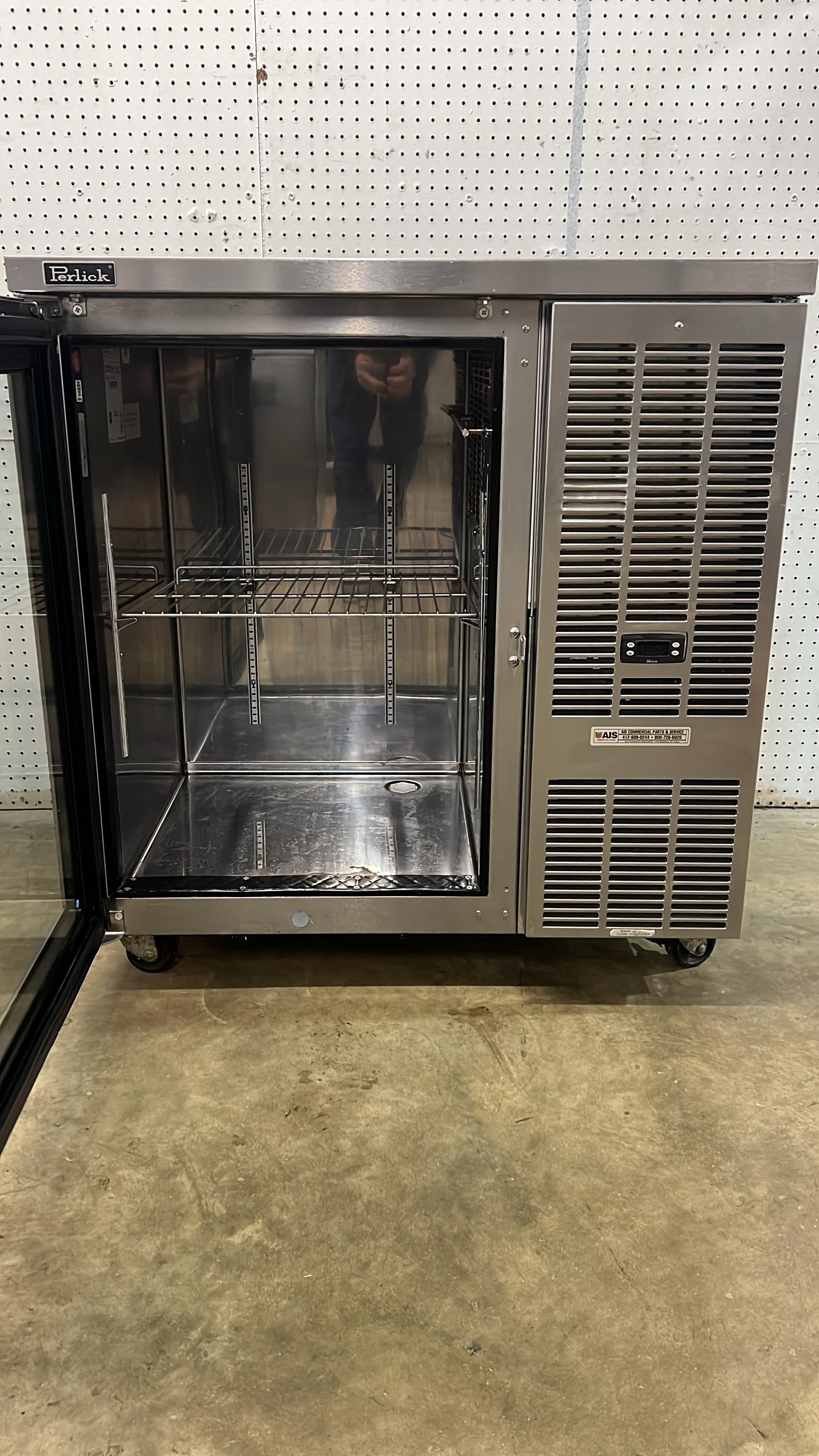 Used 36" Perlick BBS36 Refrigerated Back Bar Cooler 7.4 Cu Ft Capacity - TH1