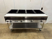 Used 61" Vollrath 38104 ServeWell Electric Four Pan Sealed Well Hot Food Table 120V - TH1