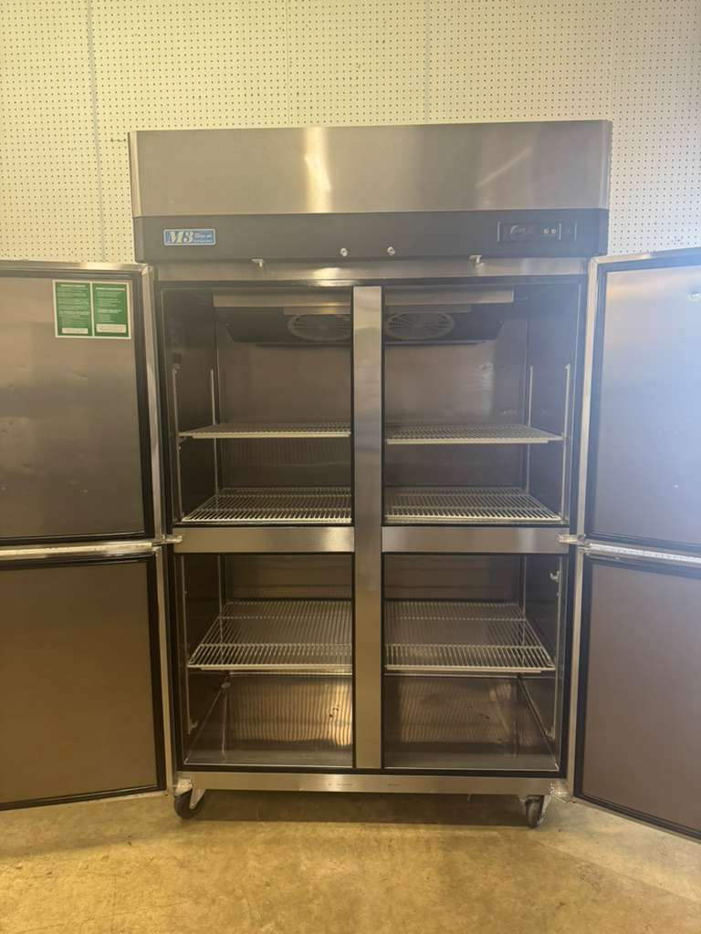 Used Turbo Air M3R47-4  52" Solid Half Door Stainless Steel Reach-In Refrigerator
