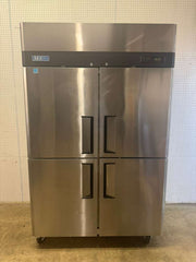 Used Turbo Air M3R47-4  52" Solid Half Door Stainless Steel Reach-In Refrigerator