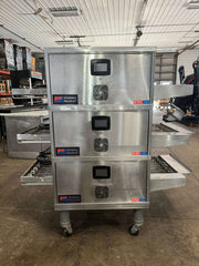 Used Middleby DZ33T CTX Electric Infrared Conveyor Oven Triple Stack 208V - 1 or 3Ph