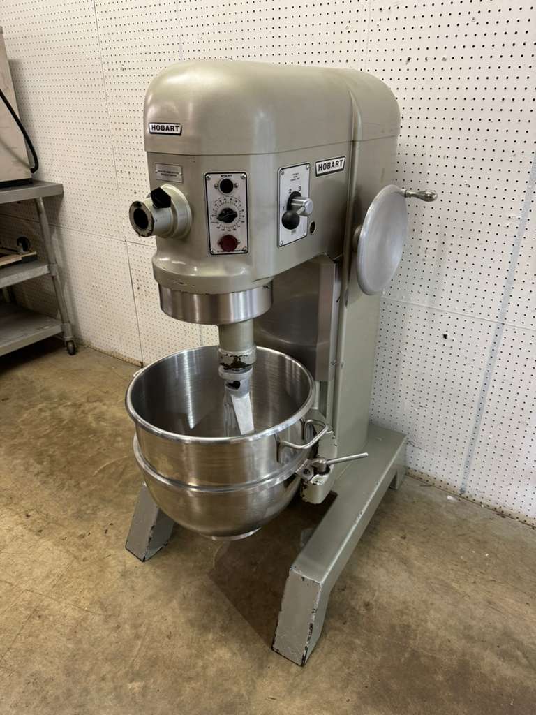 Used Hobart H600T 60qt 4 Speed Floor Mixer with Timer 230V 1PH