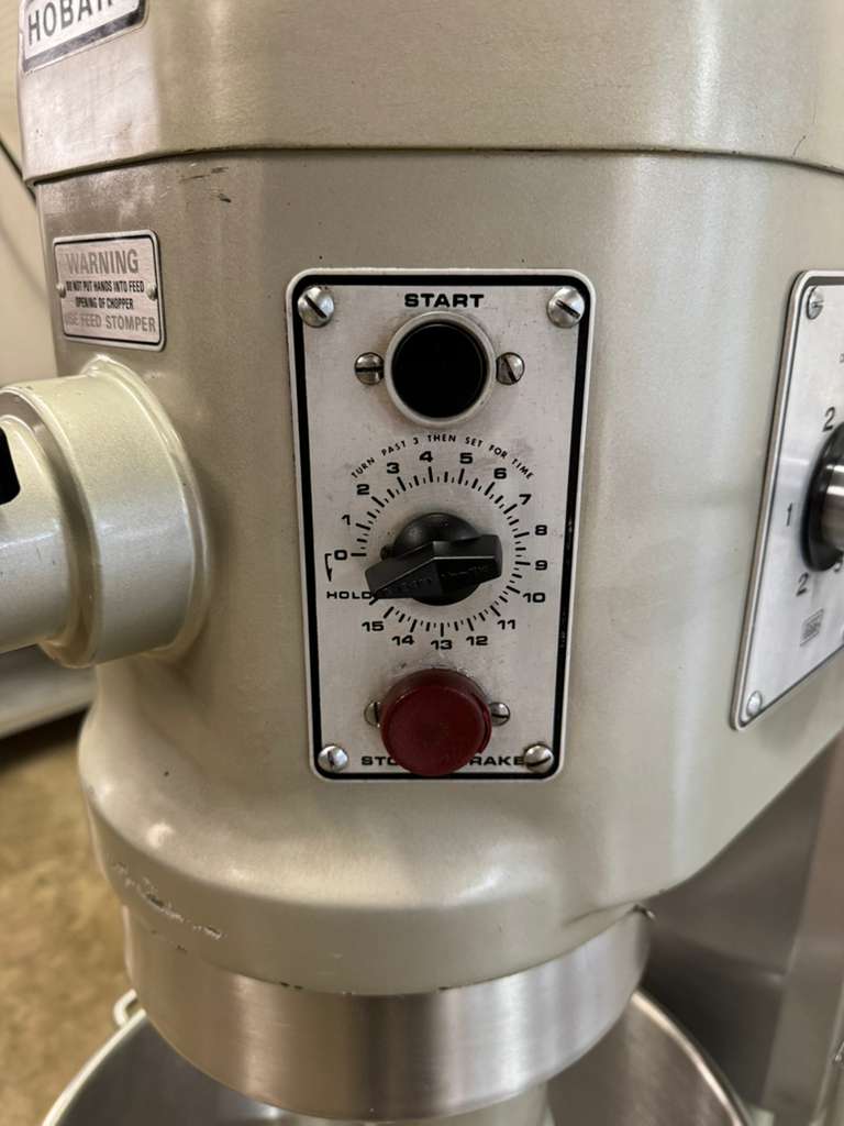 Used Hobart H600T 60qt 4 Speed Floor Mixer with Timer 230V 1PH