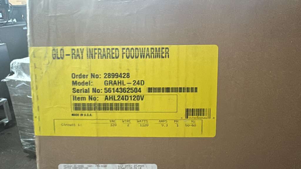 New Hatco GRAHL-24D Glo-Ray 24" Aluminum Infrared Food Warmer 120/240V - TH1