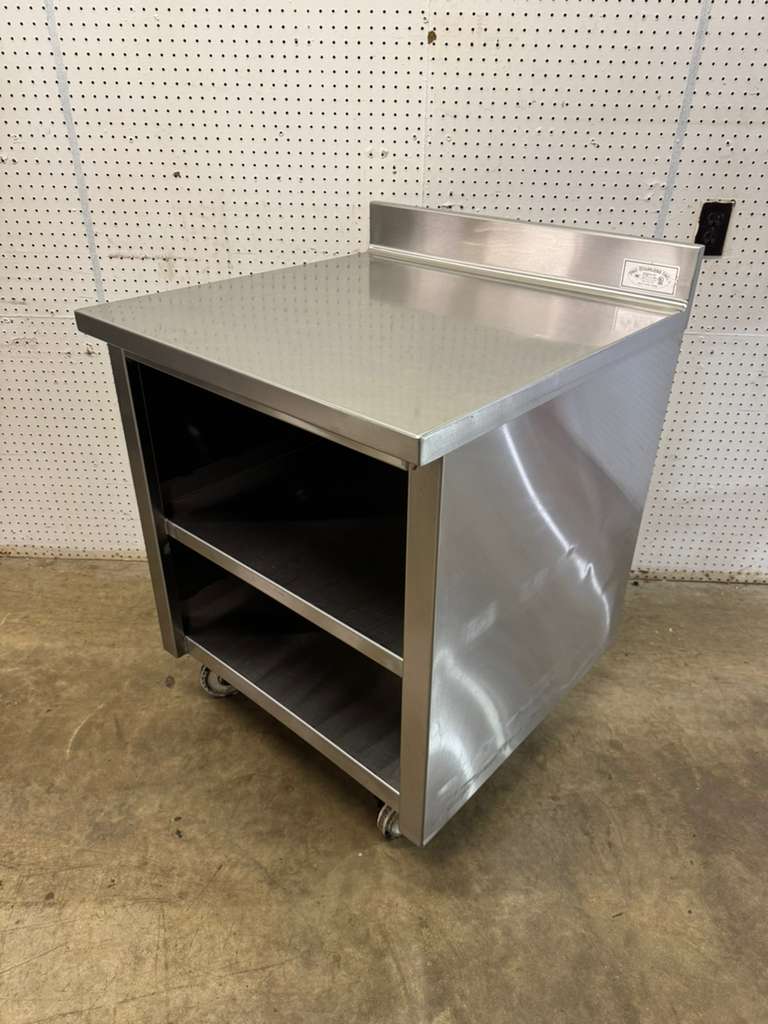 Used 29"x 29" Stainless Steel Cabinet Stand