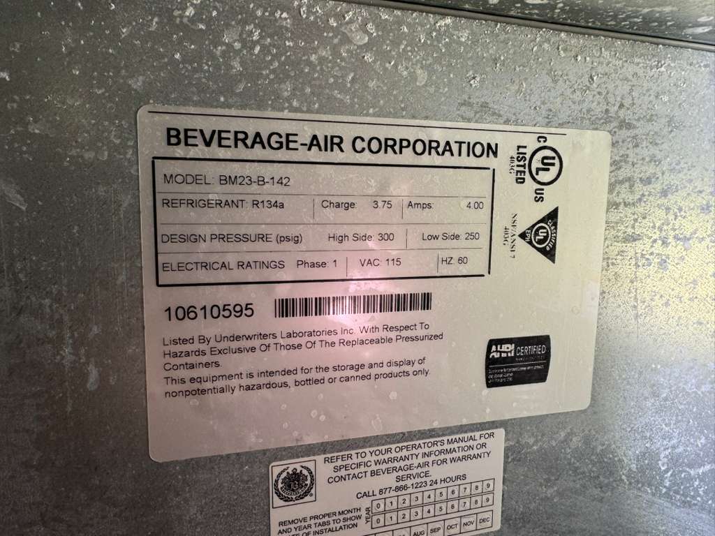 Used 24" Beverage air BM23-B-142 Refrigerated Kegerator