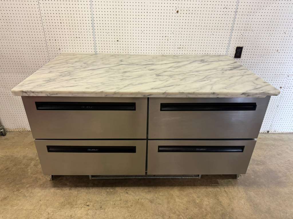 Used Delfield UCD4064N 4 - drawer Worktop Refrigerator With Marble Top 115V