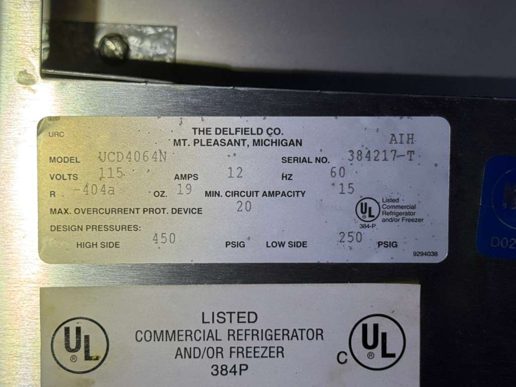 Used Delfield UCD4064N 4 - drawer Undercounter/Worktop Refrigerator 115V - 2