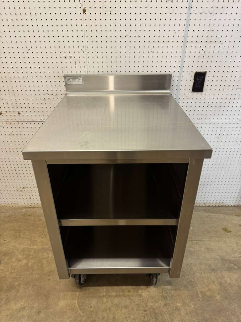 Used 24”x29.25 Stainless Steel Work Stand Cabinet