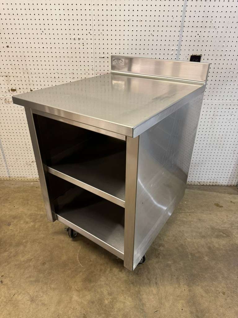 Used 24”x29.25 Stainless Steel Work Stand Cabinet