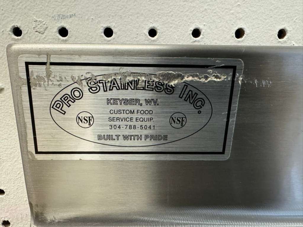 Used 24”x29.25 Stainless Steel Work Stand Cabinet