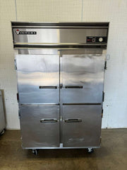 Used Victory FA-2D-S7-HD Stainless 4 section Reach In Freezer - 115V