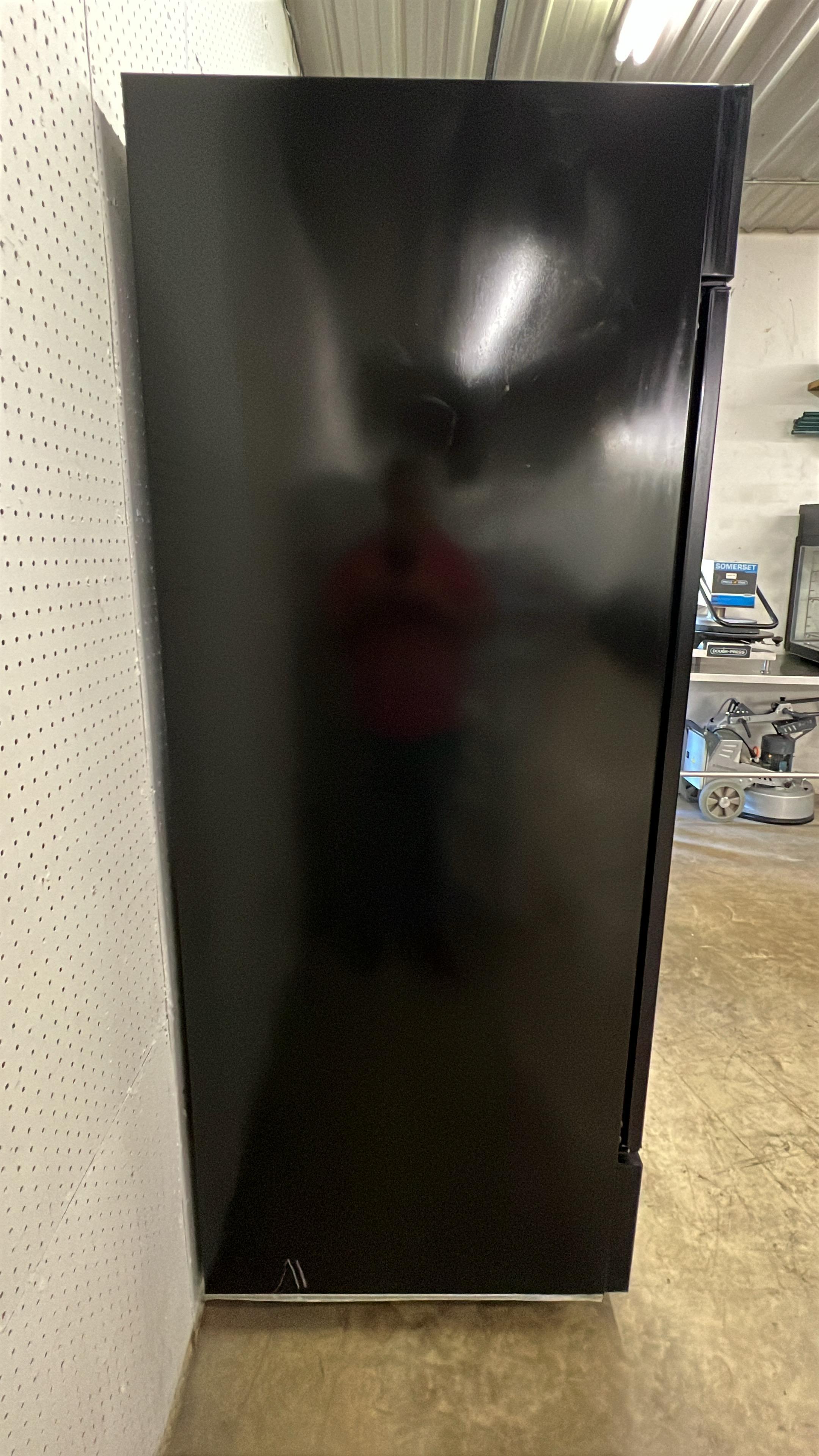 Used 2017 Beverage Air LV72HC-1-B Refrigerated Glass 3 Door Reach In Merchandiser