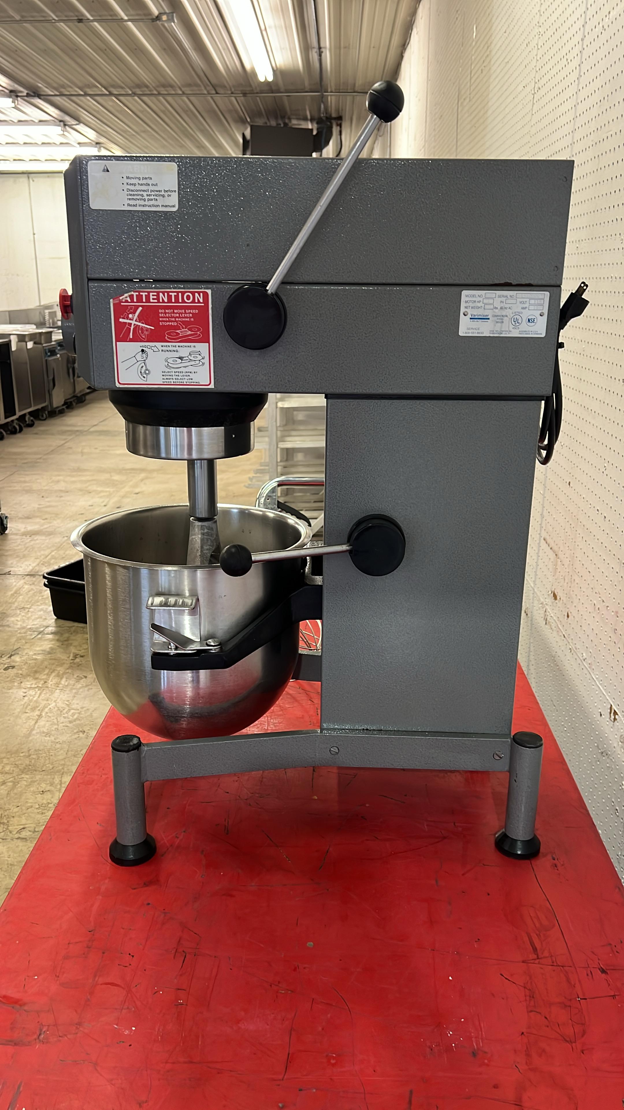 Used 20qt Varimixer W20 Planetary Variable Speed Bench Mixer 115V, 1 hp