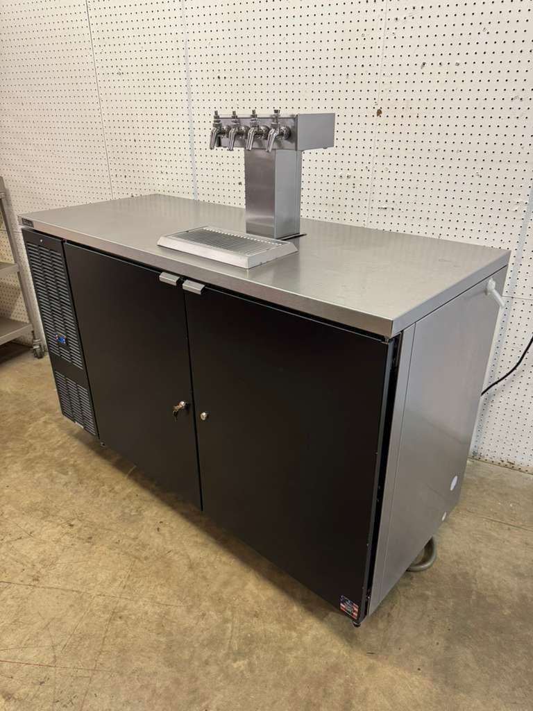 Used Perlick DDS60 60" Black Direct Draw Beer Dispenser Refrigerator Kegerator