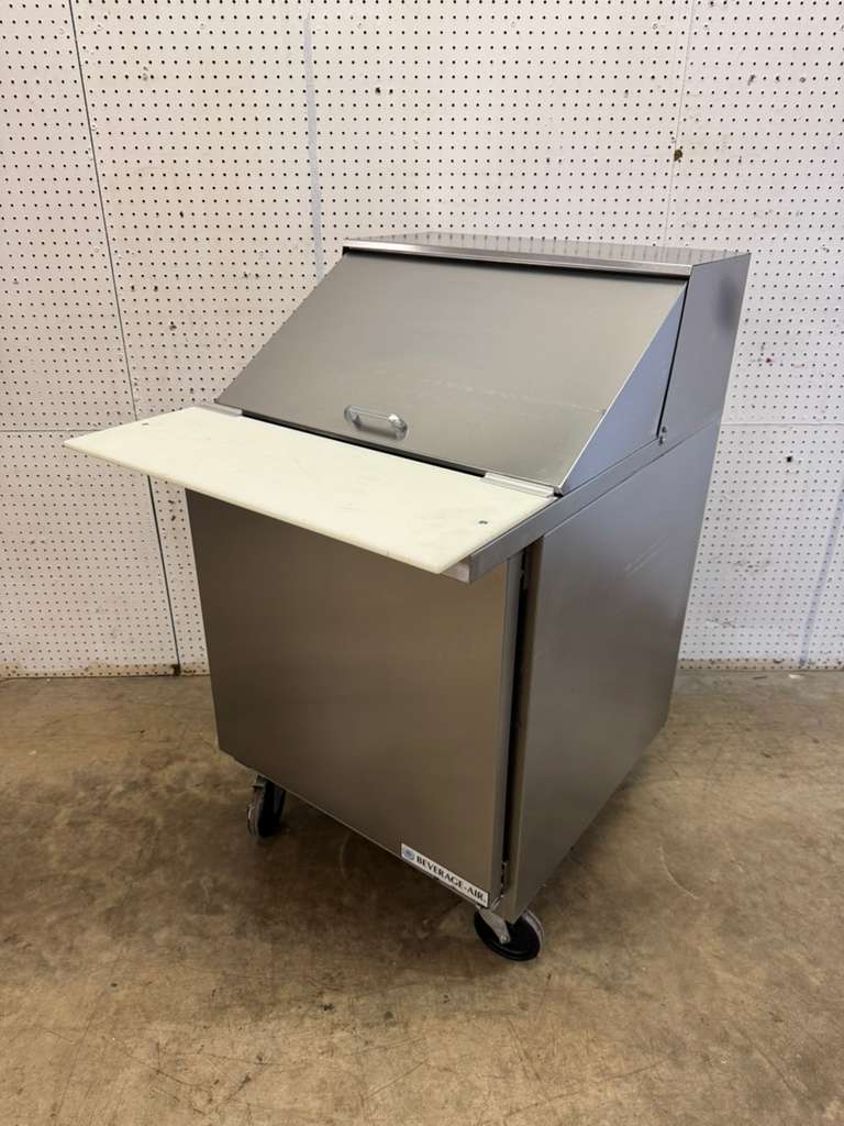 Used 27" Beverage-Air SPE27HC-12M-B 1 Door Mega Top Refrigerated Prep Table - FG4