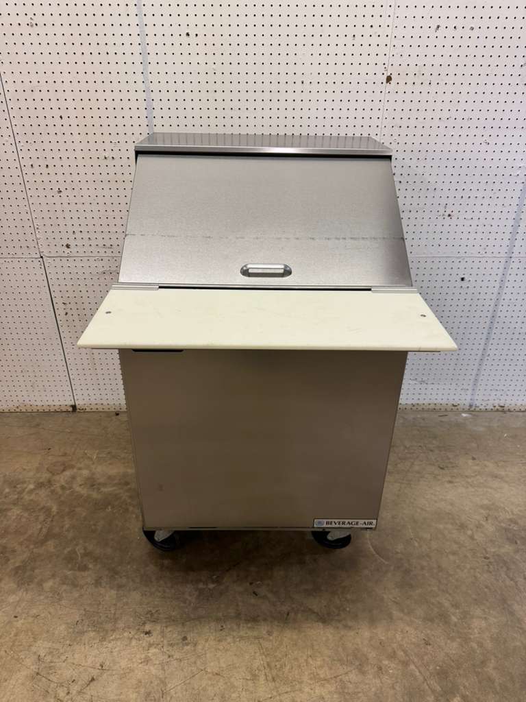 Used 27" Beverage-Air SPE27HC-12M-B 1 Door Mega Top Refrigerated Prep Table - FG4