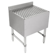 New John Boos UBDB-1824 Freestanding Underbar Drainboard w/ 3" Backsplash