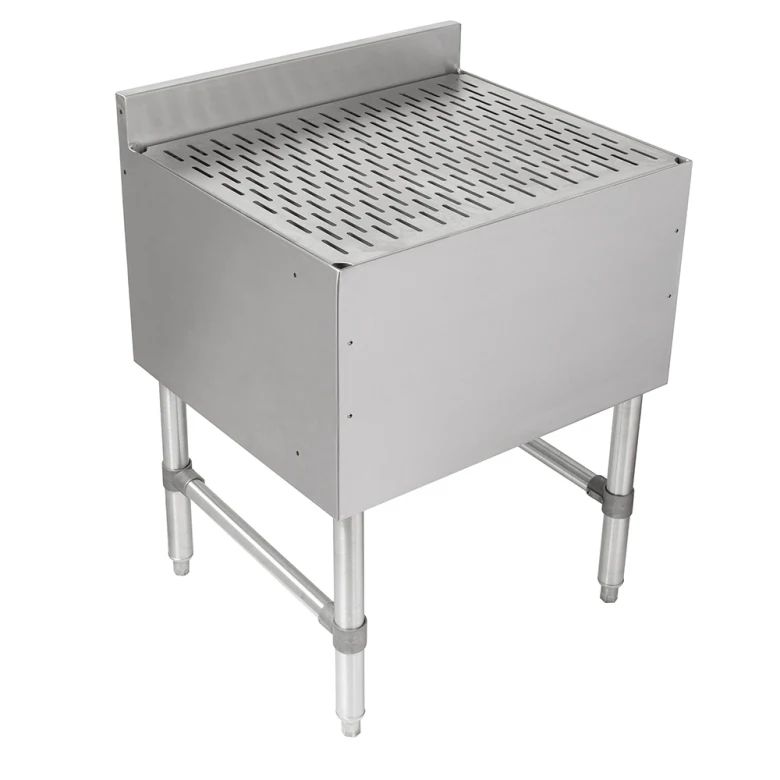 New John Boos UBDB-1824 Freestanding Underbar Drainboard w/ 3" Backsplash