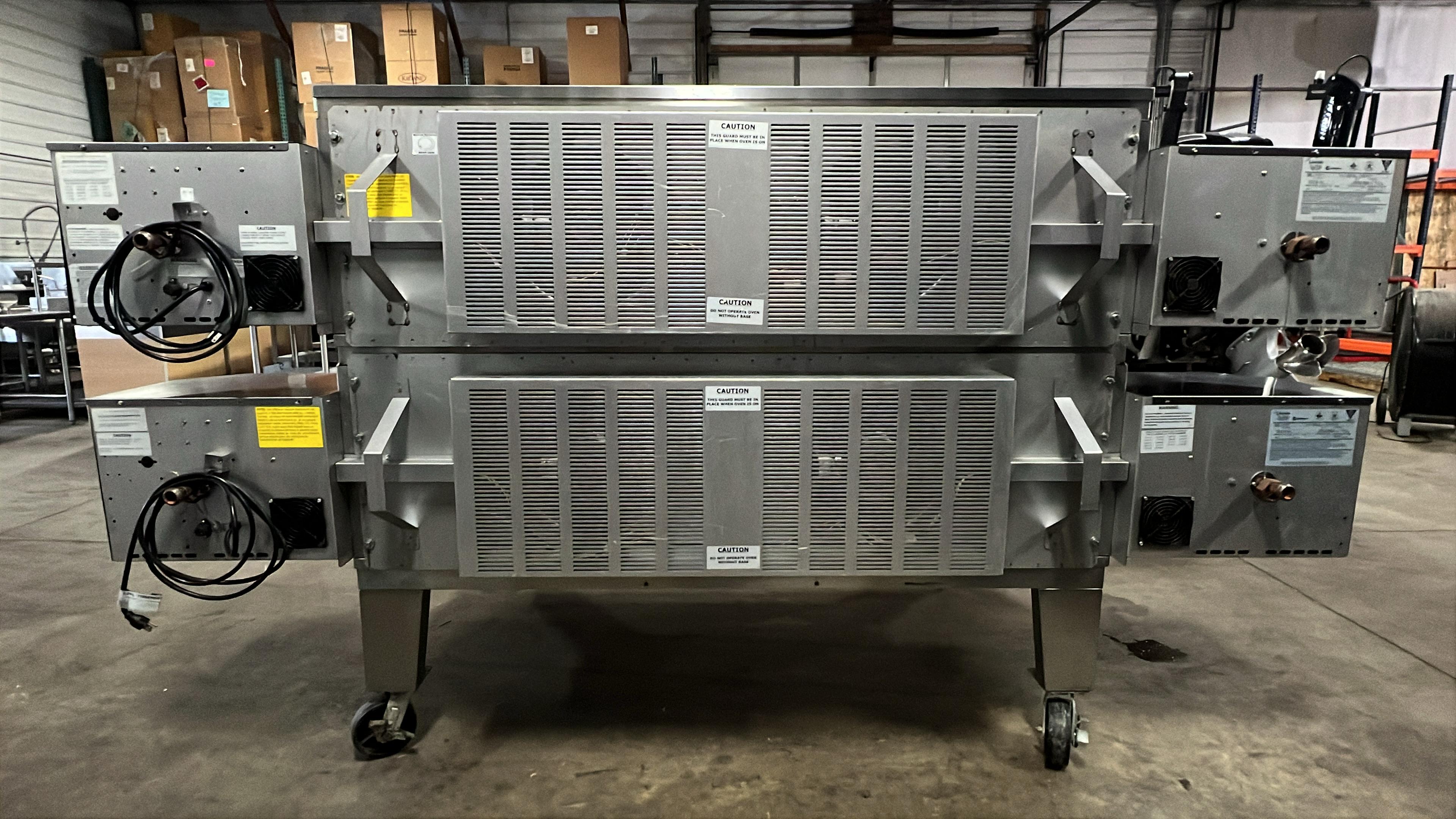 Used Lincoln 3270 NG Impinger Conveyor Pizza Oven Double Stack