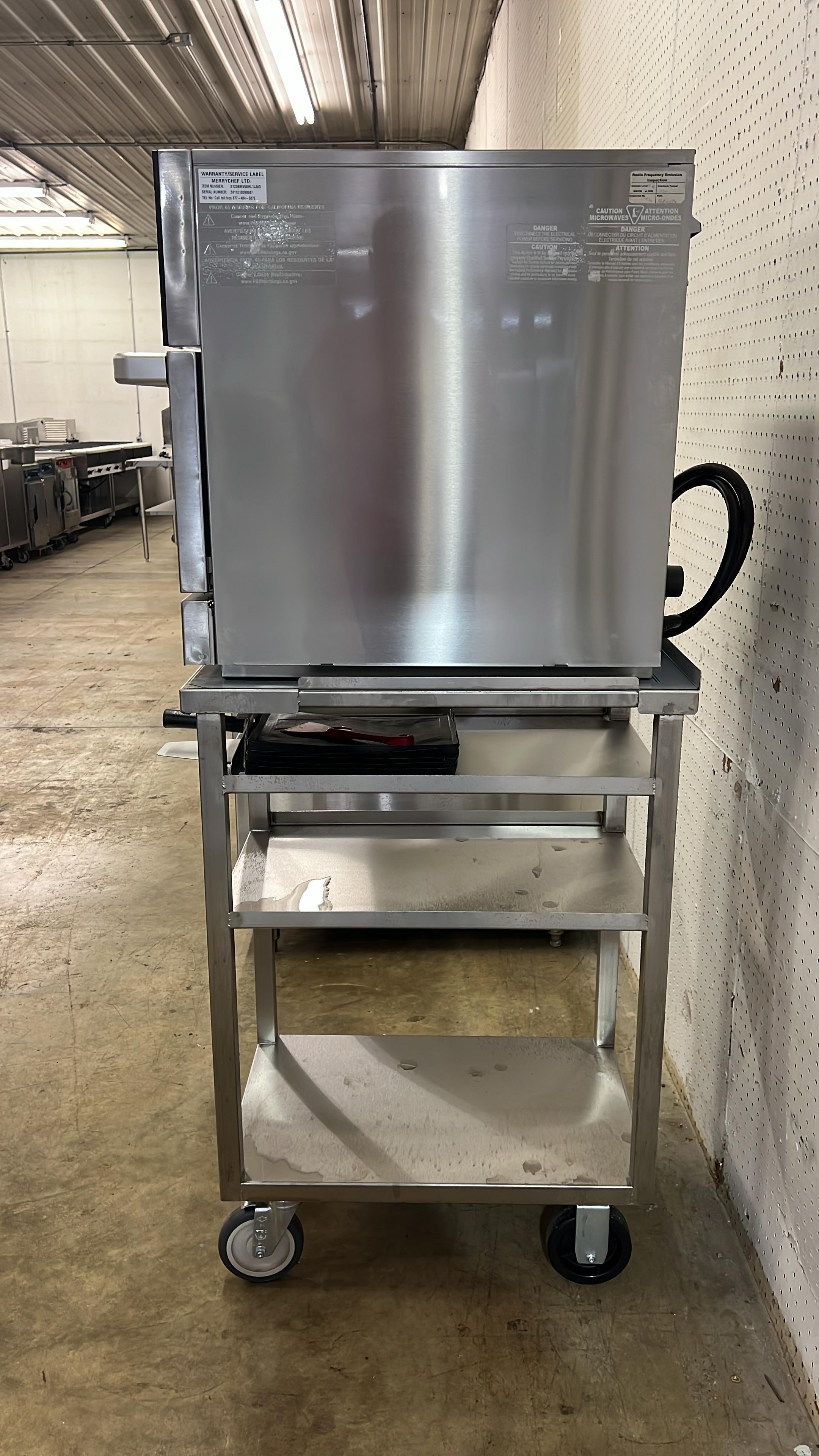 Used 2024 Merrychef conneX12 Accelerated High-Speed Oven with Cart 208-240V - JJ