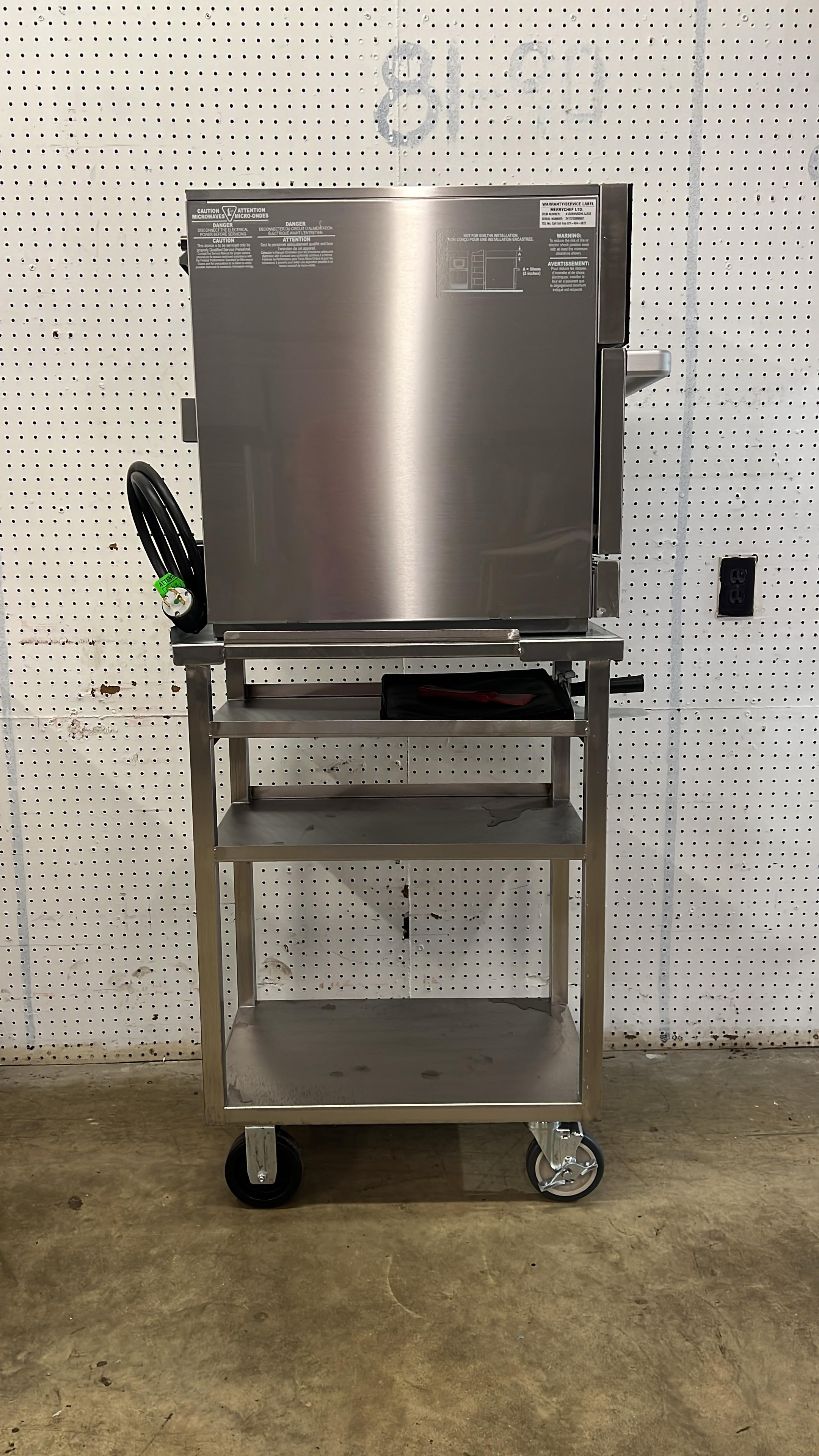 Used 2024 Merrychef conneX12 Accelerated High-Speed Oven with Cart 208-240V - JJ