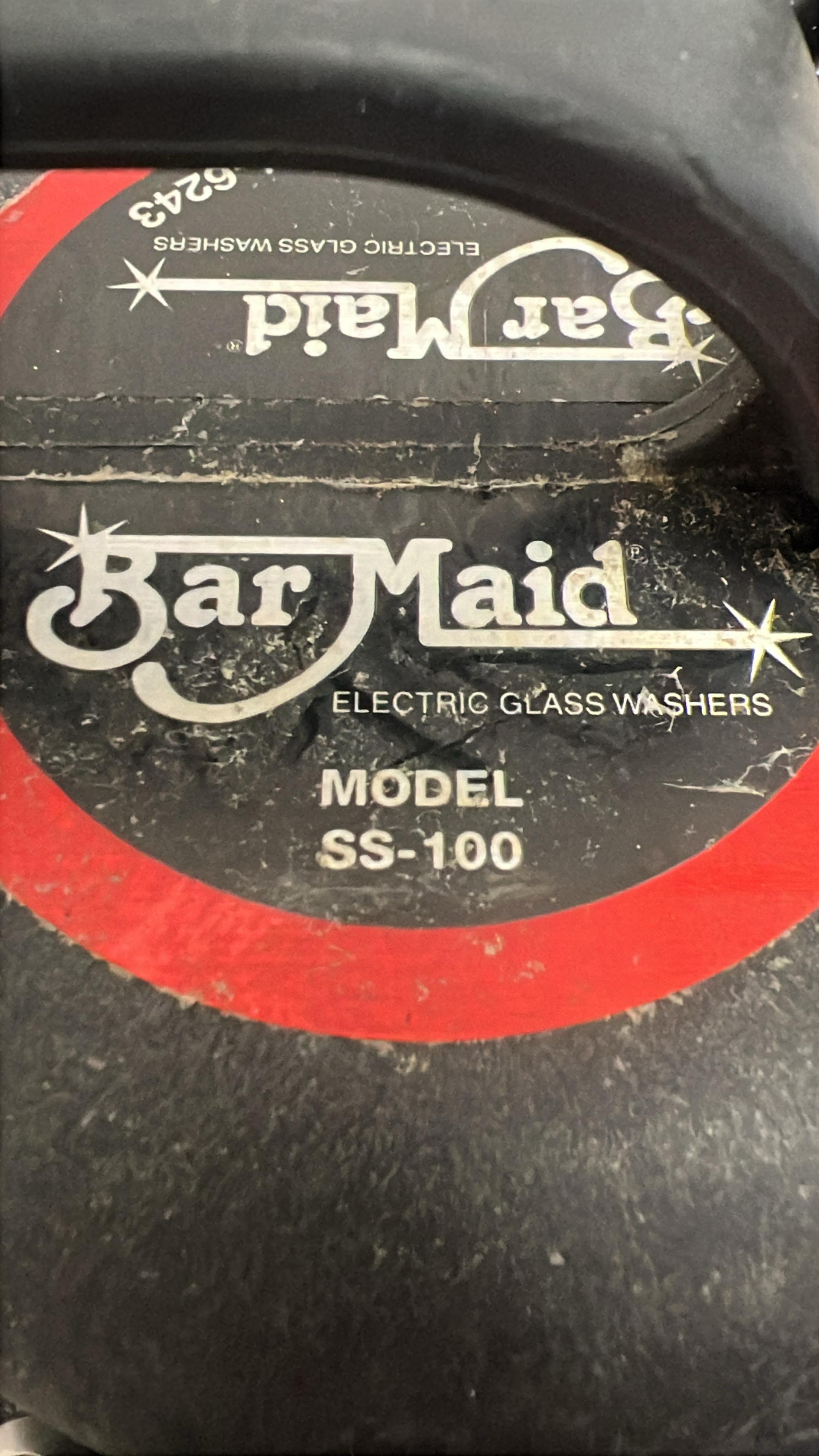 Used Bar Maid SS-100 Submersible Electric Glass Washer - 115V - RL