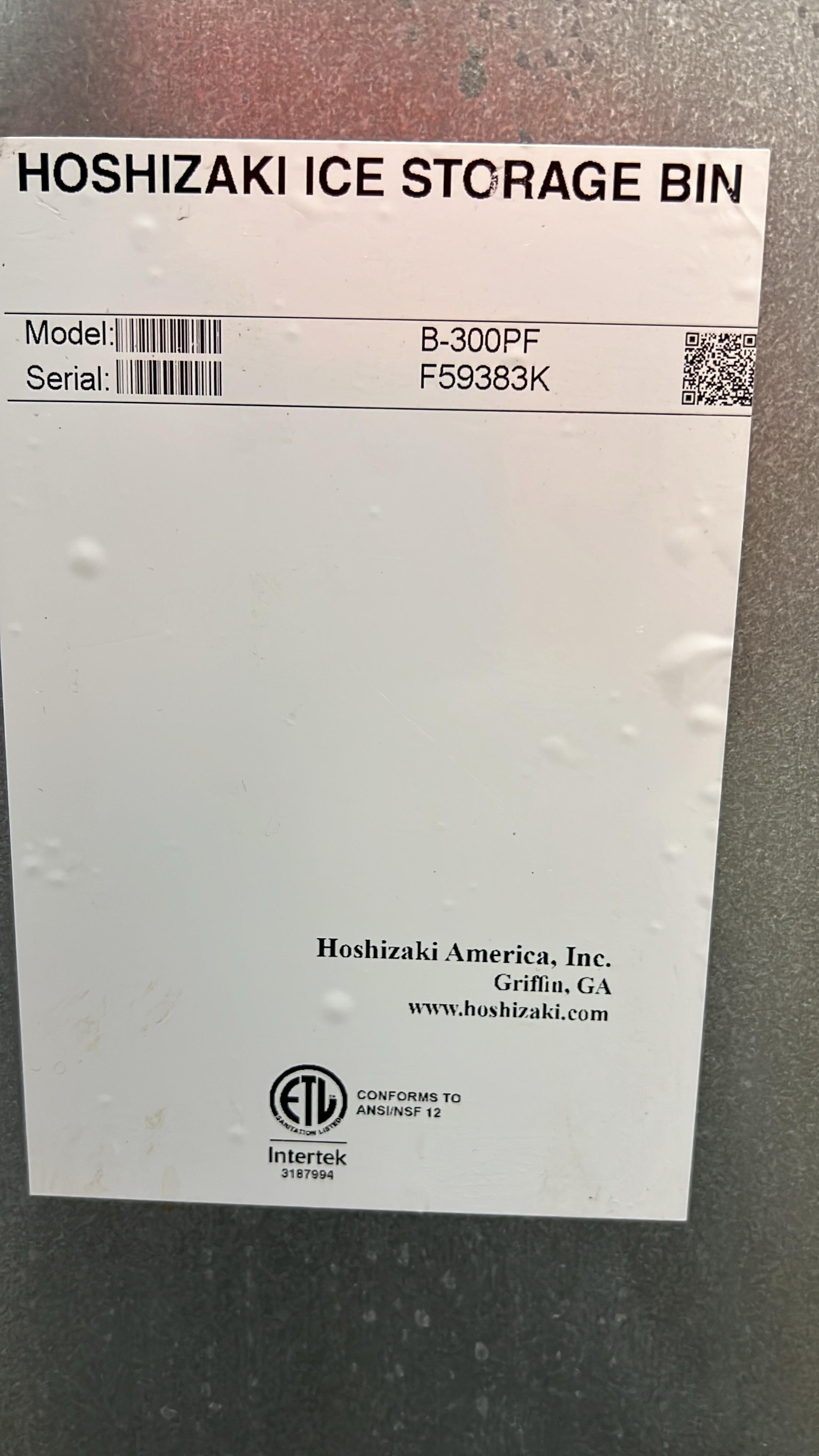 Used 22" Hoshizaki F-801MWJ-C Water Cooled Nugget Ice Machine With 300lb Bin - 115V - JJ