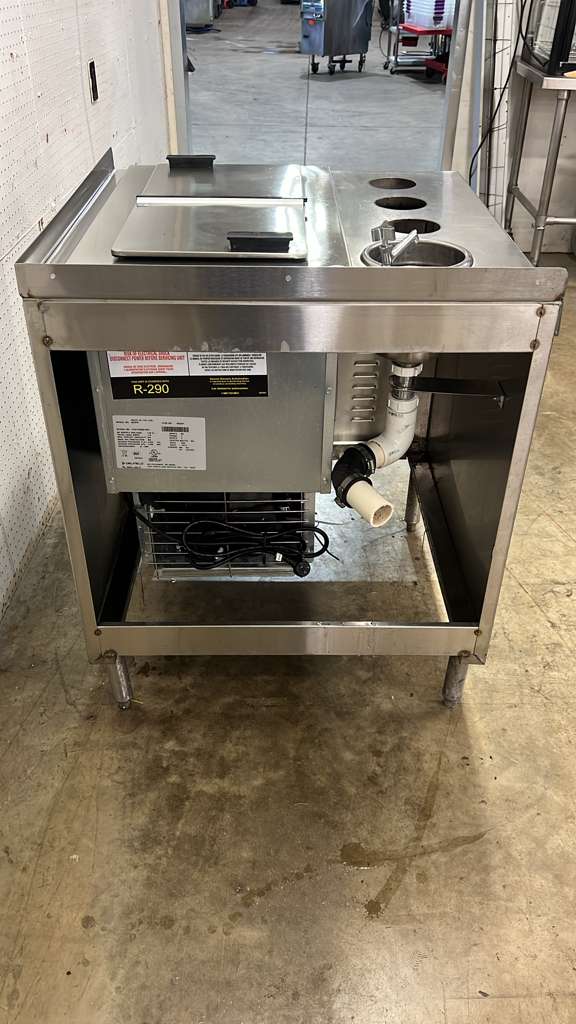 Used 30" x 32" Ice Cream Dipping Cabinet with Delfield N225P 6 Gallon Freezer - 115V - RL