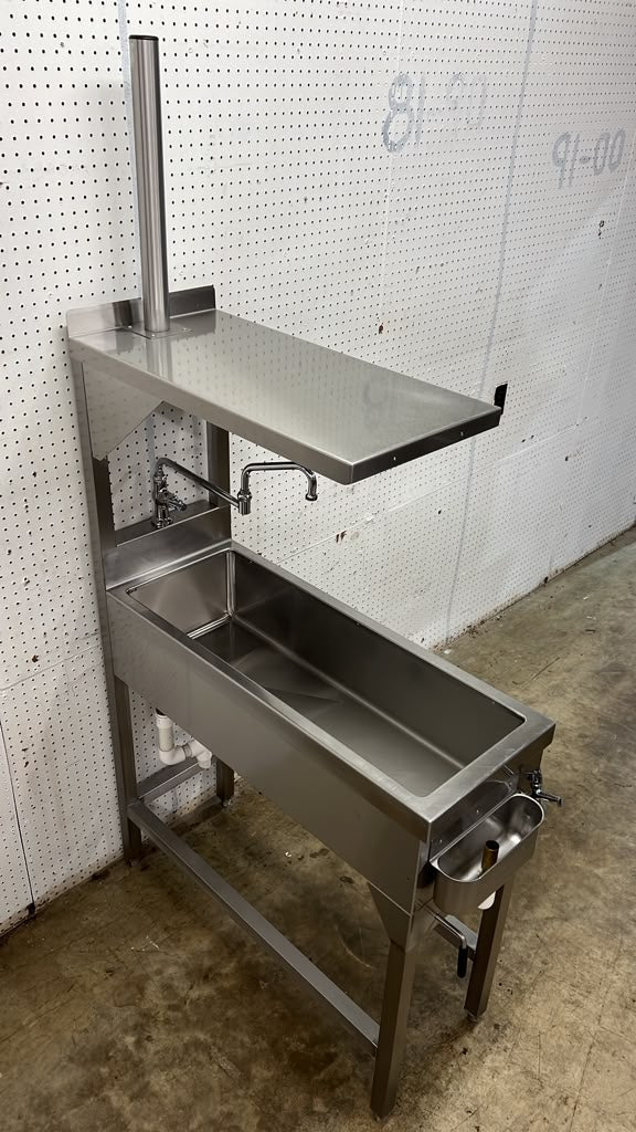 Used 15" x 42" Stainless Steel Sink with Dipper Well - RL